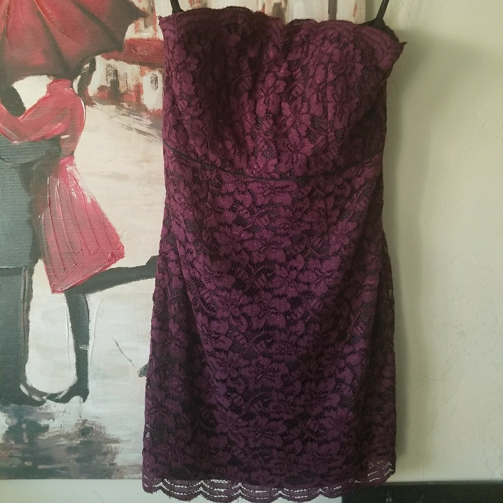 Strapless DVF dress